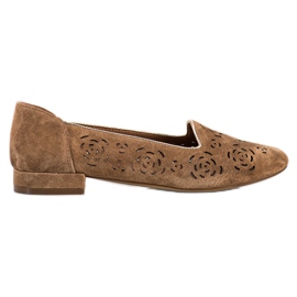 Bőr szivattyúk rózsákkal Sergio Leone barna Bőr szivattyúk rózsákkal Sergio Leone barna