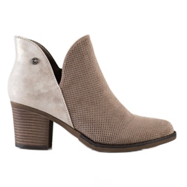 Filippo Tavaszi csizma vágással bézs barna Filippo Tavaszi csizma vágással bézs barna