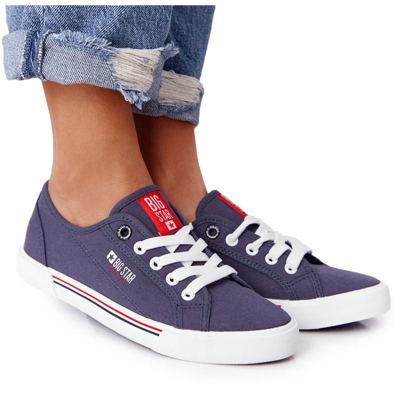 Női cipők Big Star HH274063 Navy Blue sötétkék