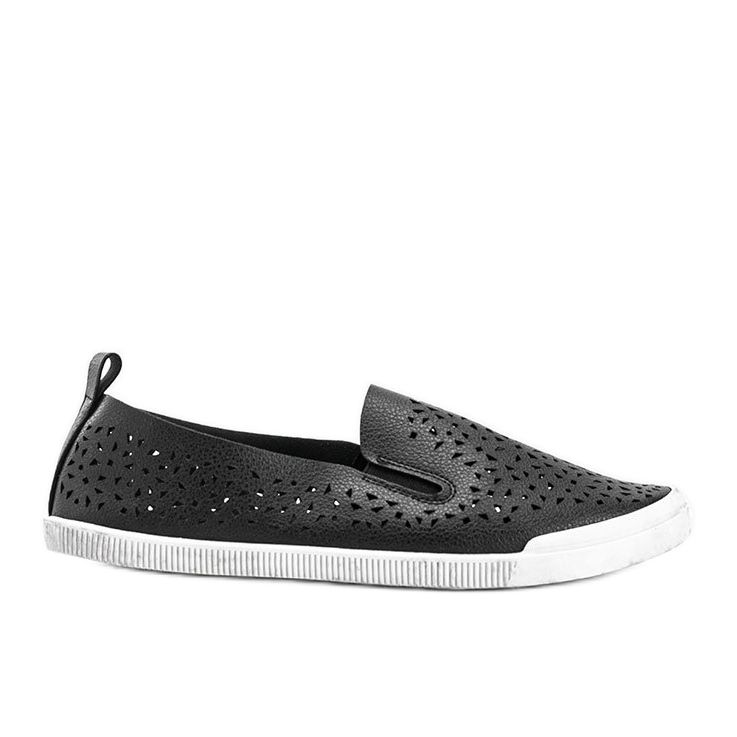 Fekete Maegan áttört cipők