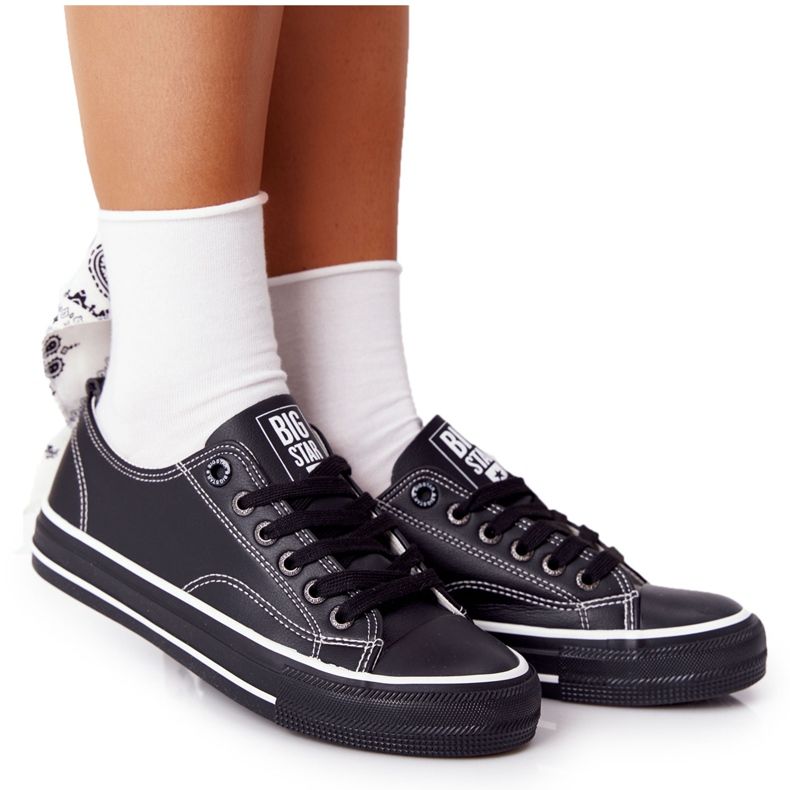 Női bőr cipők Big Star HH274145 Fekete