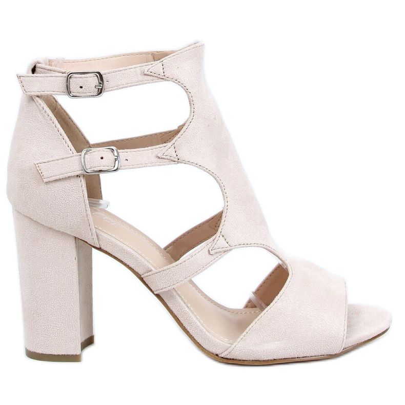 Bézs magas sarkú szandál 168-231 Bézs