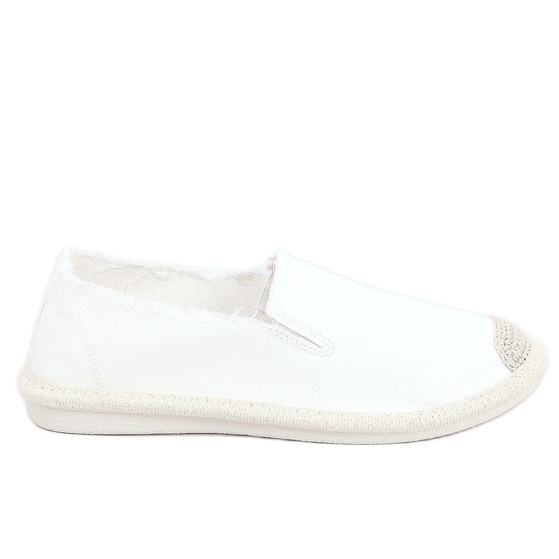Fehér espadrilles nőknek 7105 Fehér