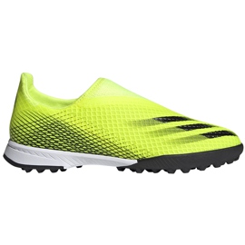 Adidas X Ghosted.3 Ll Tf Junior futballcipő sárga-fekete FW6982