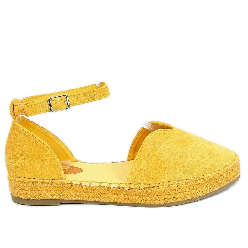 Női espadrilles mézzel vágva 1219 Sárga