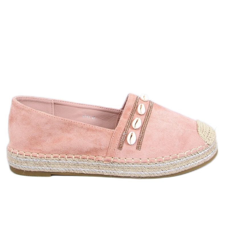 Espadrilles rózsaszín héjjal 6771 Pink