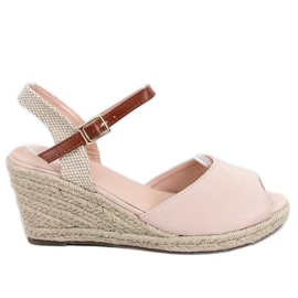 Nyitott orrú espadrilles bézs 77-207 Akt barna Nyitott orrú espadrilles bézs 77-207 Akt barna
