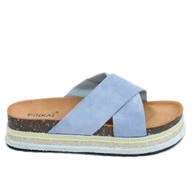 Kék parafa papucs LS016 Kék