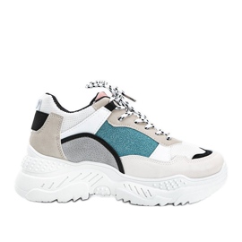 Bézs cipők vastag Joana talppal Bézs cipők vastag Joana talppal