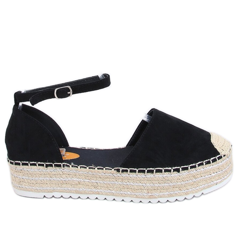 Espadrilles fekete szandál 2138 Fekete