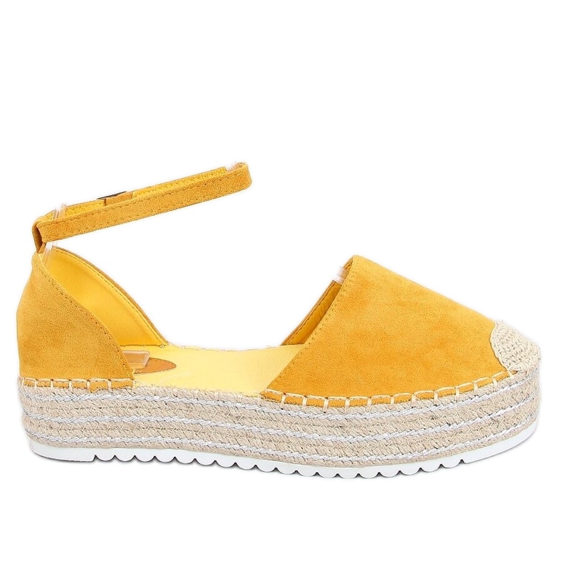 Espadrilles mézes szandál 2138 Sárga