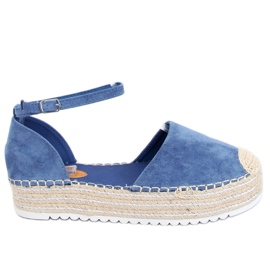 Espadrilles, kék szandál 2138 Kék