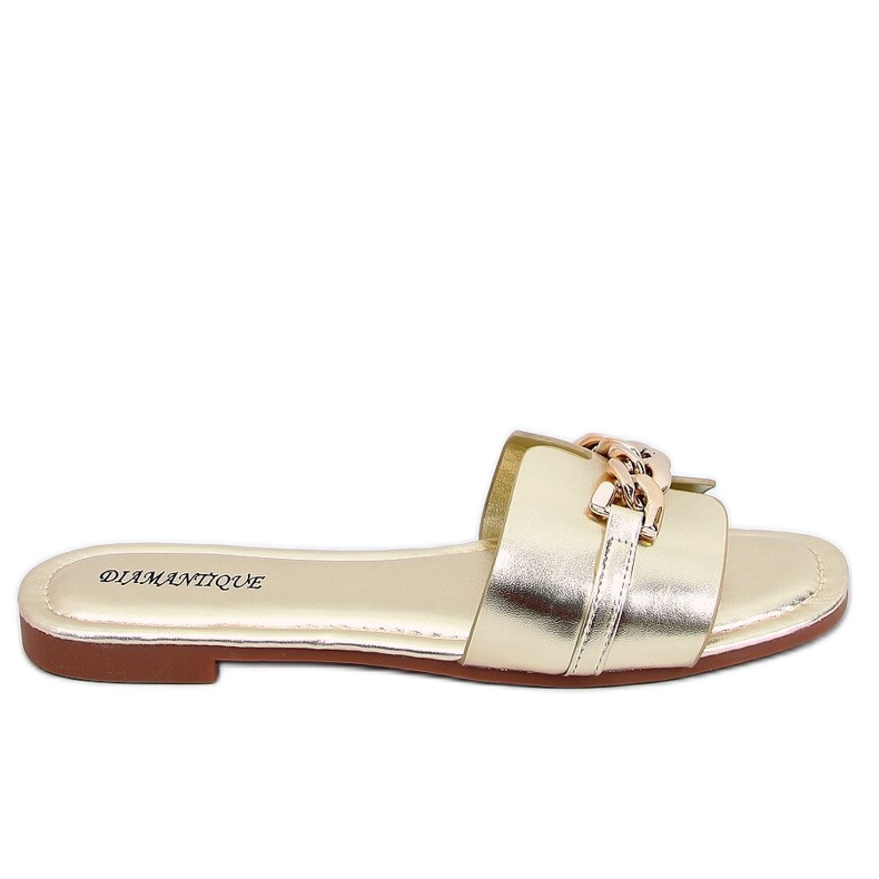 Arany HY23-01 Arany papucs lánccal aranysárga