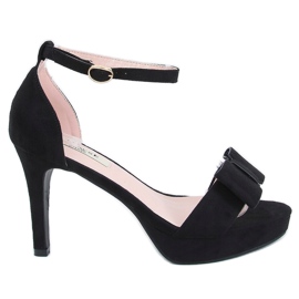 Fekete 9R32 fekete platform szandál Fekete 9R32 fekete platform szandál