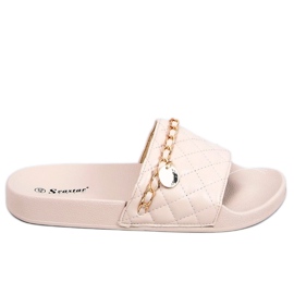 CK189P Bézs bézs papucs