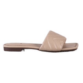 S. BARSKI Steppelt S.BARSKI papucs bézs