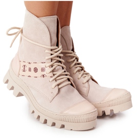 Lewski Shoes Velúr csizma Workery Lewski Cipő 2942-0 Light Beż bézs Lewski Shoes Velúr csizma Workery Lewski Cipő 2942-0 Light Beż bézs