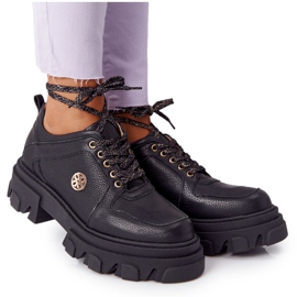 Lewski Shoes Bőr Oxfords Lewski Cipő 3011-0 Fekete