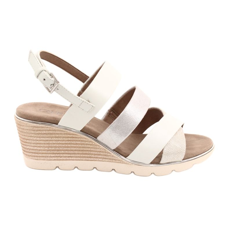 Női bőr szandál ezüst caprice 9-28708-26