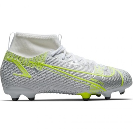 Nike Mercurial Superfly 8 Academy FG / MG Jr CV1127 107 futballcipő szürke ezüst