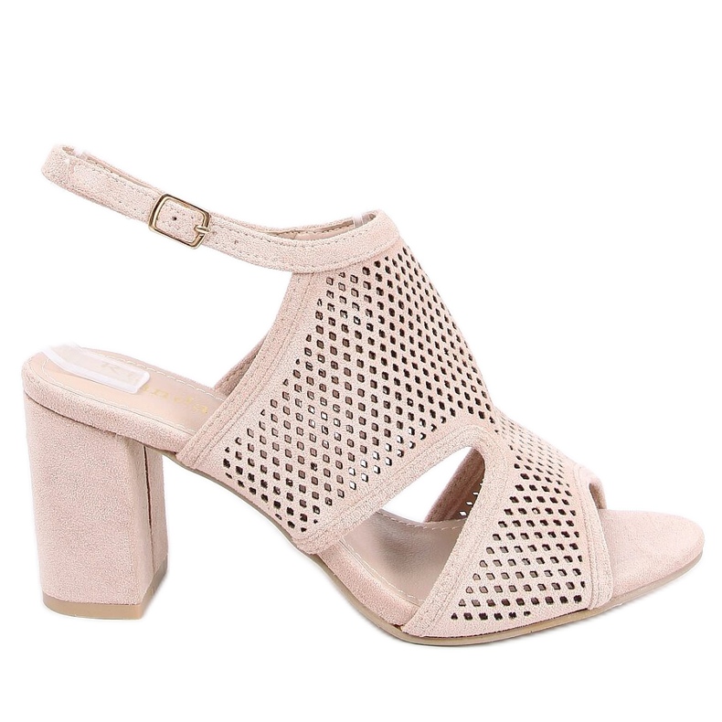 Bézs magas sarkú szandál F1877 Bézs