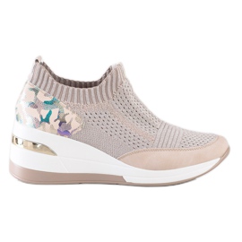 ARTIKER Moro Print Slip-On cipők rózsaszín sokszínű