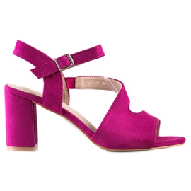 S. BARSKI Divatos, magas sarkú szandál, S.BARSKI rózsaszín S. BARSKI Divatos, magas sarkú szandál, S.BARSKI rózsaszín