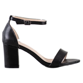 Goodin Klasszikus magas sarkú szandál fekete