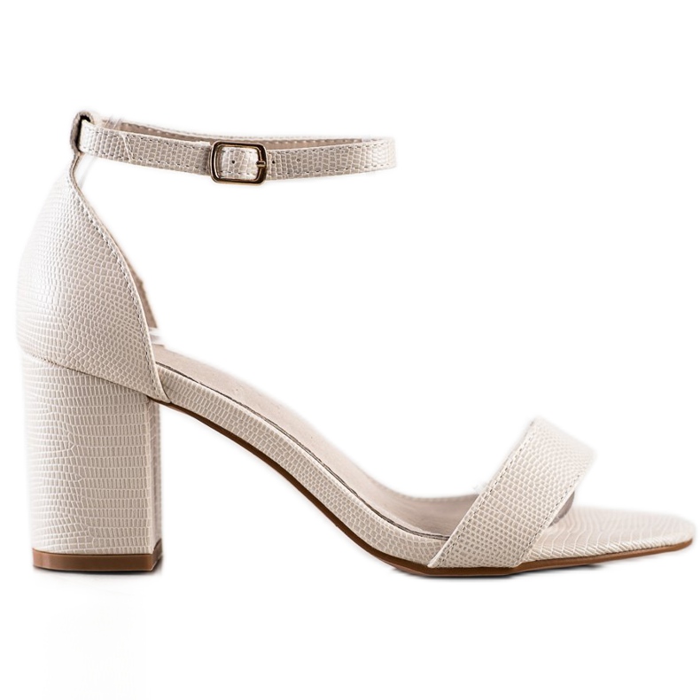 Goodin Klasszikus magas sarkú szandál bézs