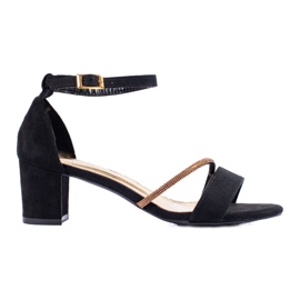 Goodin Elegáns szandál köbös cirkóniummal fekete Goodin Elegáns szandál köbös cirkóniummal fekete