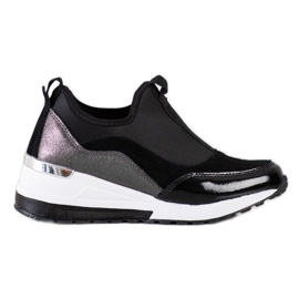 Goodin Bőr ék cipők fekete