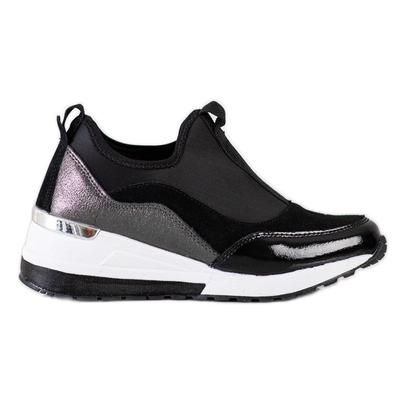 Goodin Bőr ék cipők fekete