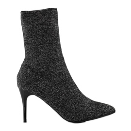 Sabatina Tavaszi csizma magas sarkon fekete