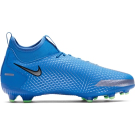 Nike Phantom Gt Academy Df FG / MG Junior CW6694 400 futballcipő kék kék