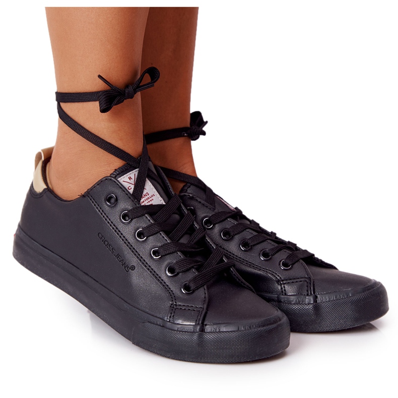 Női ökobőr cipők Cross Jeans HH2R4003C Fekete