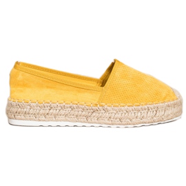 Seastar Áttört espadrillák velúrral sárga