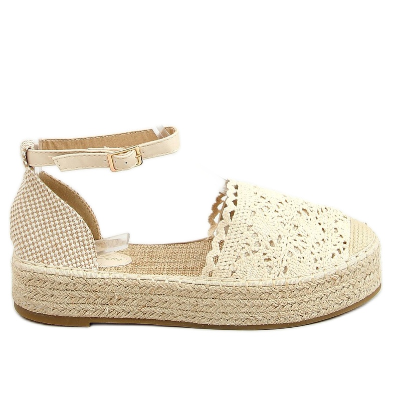 Bézs csipke espadrilles 888-85 Bézs Bézs csipke espadrilles 888-85 Bézs