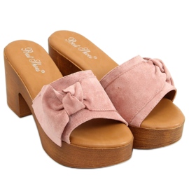 Papucsok Ala Clogs pink YL-3M127 Pink rózsaszín