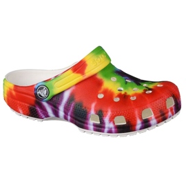 Crocs Classic Tie-Dye Graphic K Clog Jr 205451-90H sokszínű sárga Crocs Classic Tie-Dye Graphic K Clog Jr 205451-90H sokszínű sárga