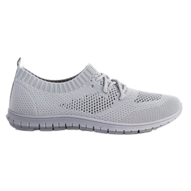 SHELOVET Szürke áttört cipők SHELOVET Szürke áttört cipők