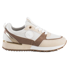 SHELOVET Divatos fehér és bézs cipők