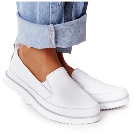 Női cipők Slip-On S.Barski White fehér