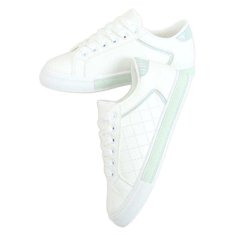 Női fehér és kék cipők A88-86 Kék