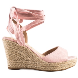 Sabatina Kötve Szandál Ék rózsaszín Sabatina Kötve Szandál Ék rózsaszín