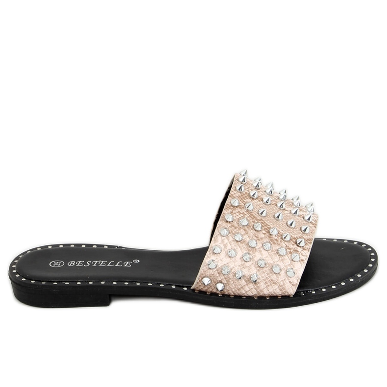 Bézs papucs csapokkal N101 Bézs