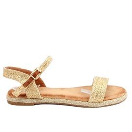 Arany espadrilles szandál L197SA-1 Arany aranysárga Arany espadrilles szandál L197SA-1 Arany aranysárga