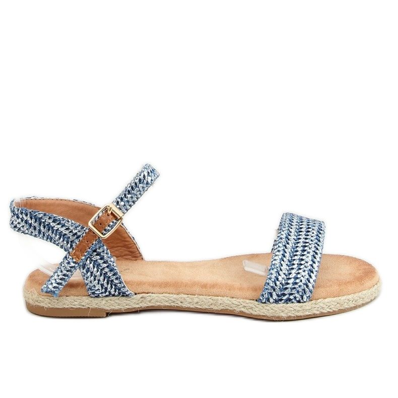 Kék espadrilles szandál L197SA-1 Kék