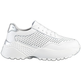 Goodin Divatos bőr cipők fehér