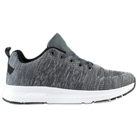 SHELOVET Könnyű fűzős cipők szürke SHELOVET Könnyű fűzős cipők szürke