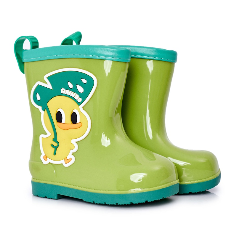 Gyermek zöld kacsa galoshes